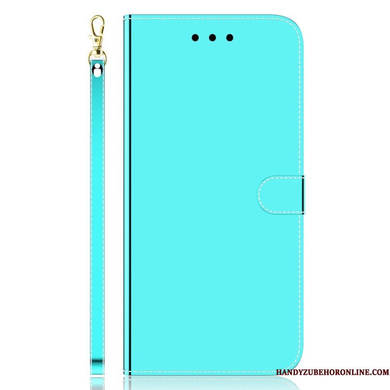 Folio-hoesje voor Samsung Galaxy A54 5G Spiegel En Lanyard