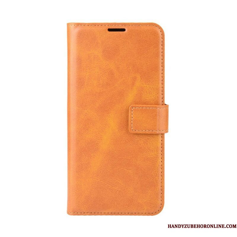 Folio-hoesje voor Samsung Galaxy M12 / A12 Geglazuurd Leereffect