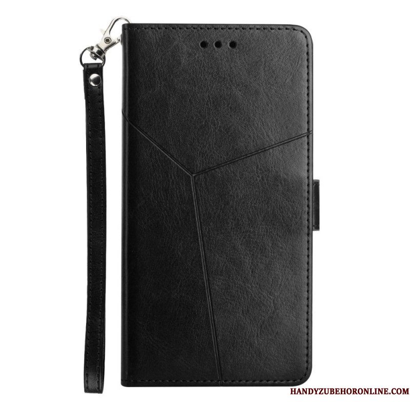 Folio-hoesje voor Samsung Galaxy M12 / A12 Stijl Leer Geo Y Design