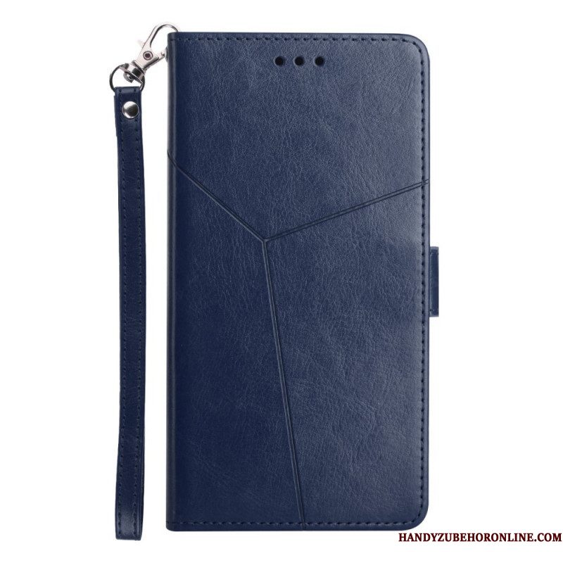 Folio-hoesje voor Samsung Galaxy M12 / A12 Stijl Leer Geo Y Design