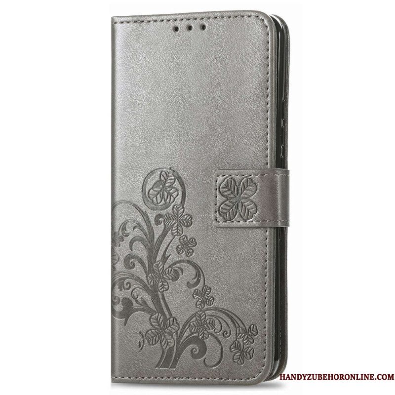 Folio-hoesje voor Samsung Galaxy M13 Bloemen Met Riem