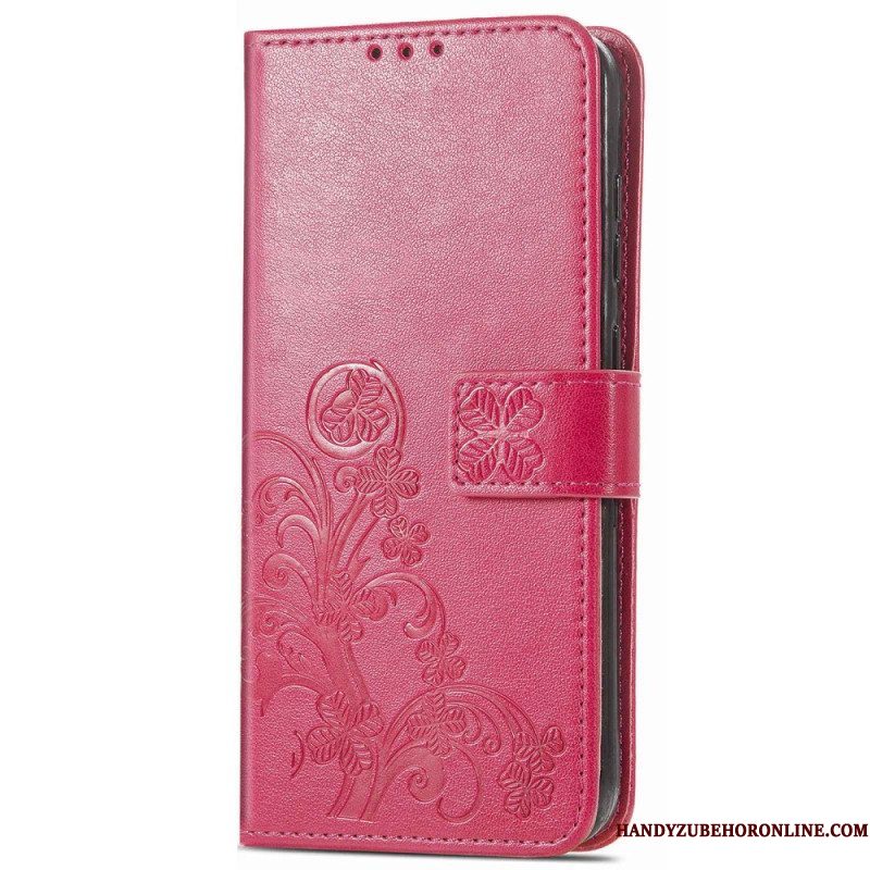 Folio-hoesje voor Samsung Galaxy M13 Bloemen Met Riem