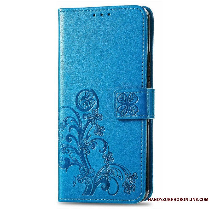 Folio-hoesje voor Samsung Galaxy M13 Bloemen Met Riem