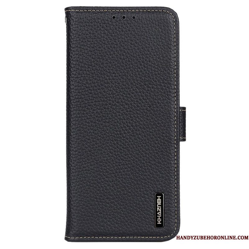 Folio-hoesje voor Samsung Galaxy M13 Khazneh Lychee Leer