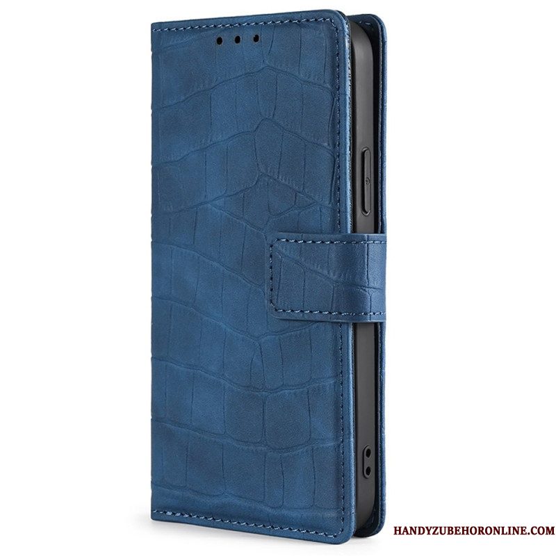 Folio-hoesje voor Samsung Galaxy M13 Krokodillenhuidstijl