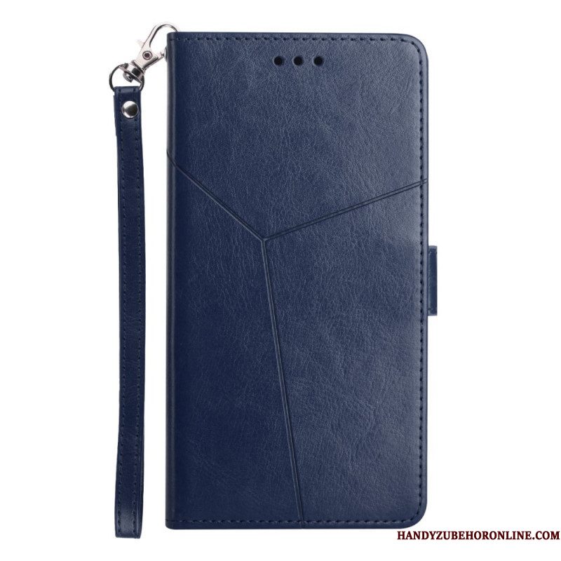 Folio-hoesje voor Samsung Galaxy M13 Stijl Leer Y Design