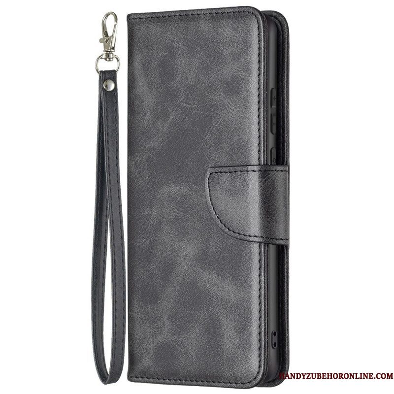 Folio-hoesje voor Samsung Galaxy M23 5G Schuine Sluiting Met Riem