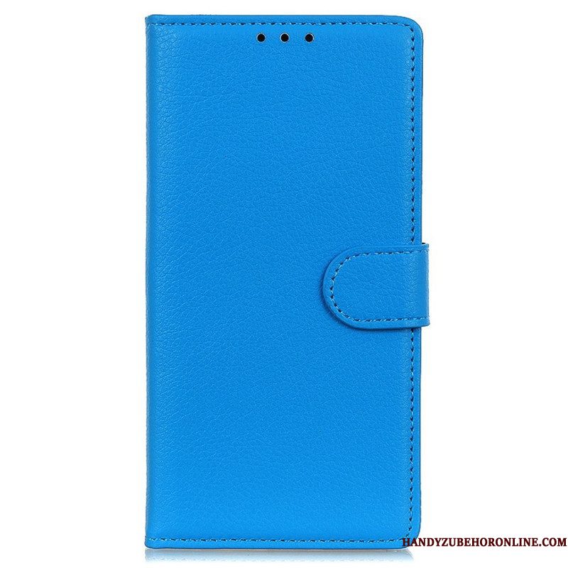 Folio-hoesje voor Samsung Galaxy M23 5G Traditionele Leerstijl