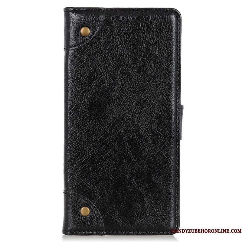 Folio-hoesje voor Samsung Galaxy M23 5G Vintage Nappaleer