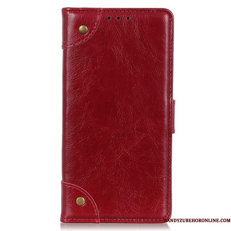 Folio-hoesje voor Samsung Galaxy M23 5G Vintage Nappaleer