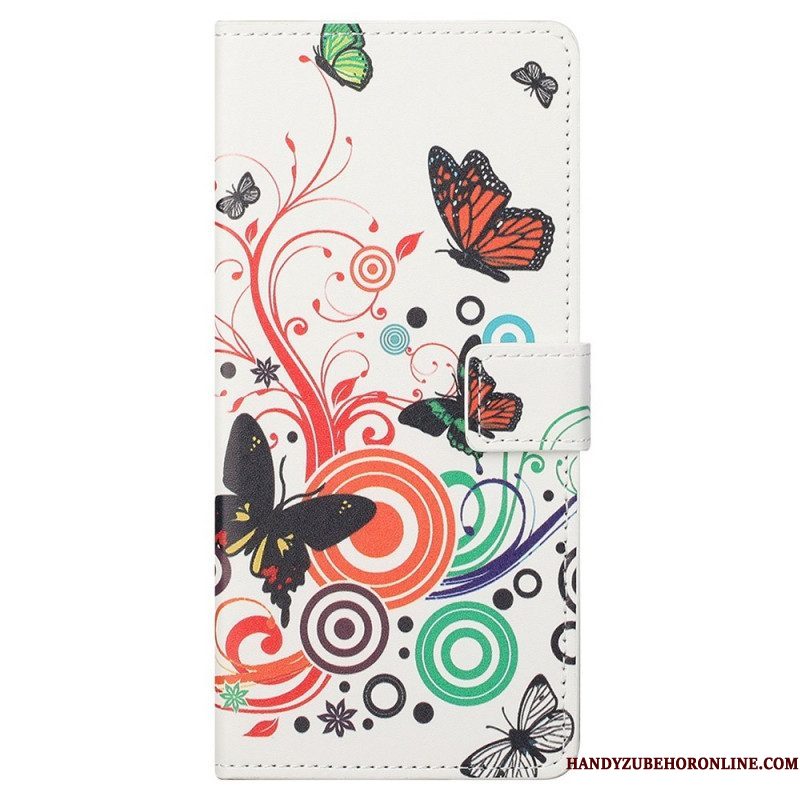 Folio-hoesje voor Samsung Galaxy M23 5G Vlinders Vlinders