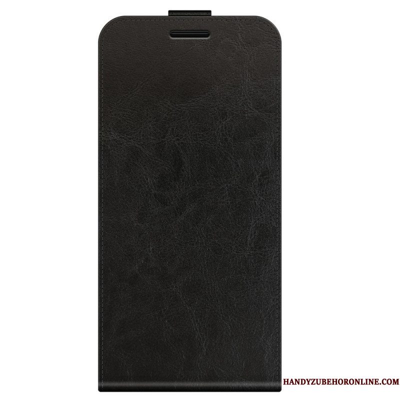 Folio-hoesje voor Samsung Galaxy M32 Flip Case Verticale Flap Met Leereffect