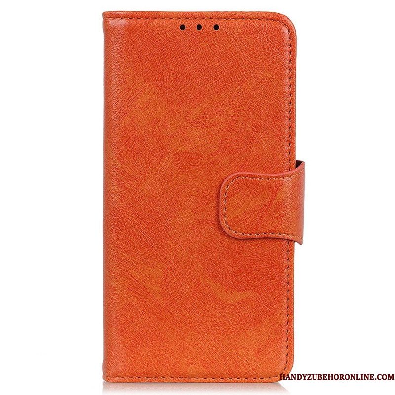 Folio-hoesje voor Samsung Galaxy M33 5G Echt Nappaleer