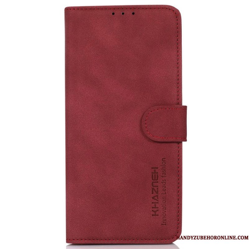 Folio-hoesje voor Samsung Galaxy M33 5G Imitatieleer Khazneh