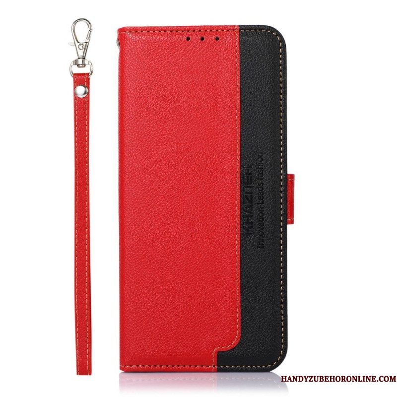 Folio-hoesje voor Samsung Galaxy M33 5G Lychee-stijl Rfid