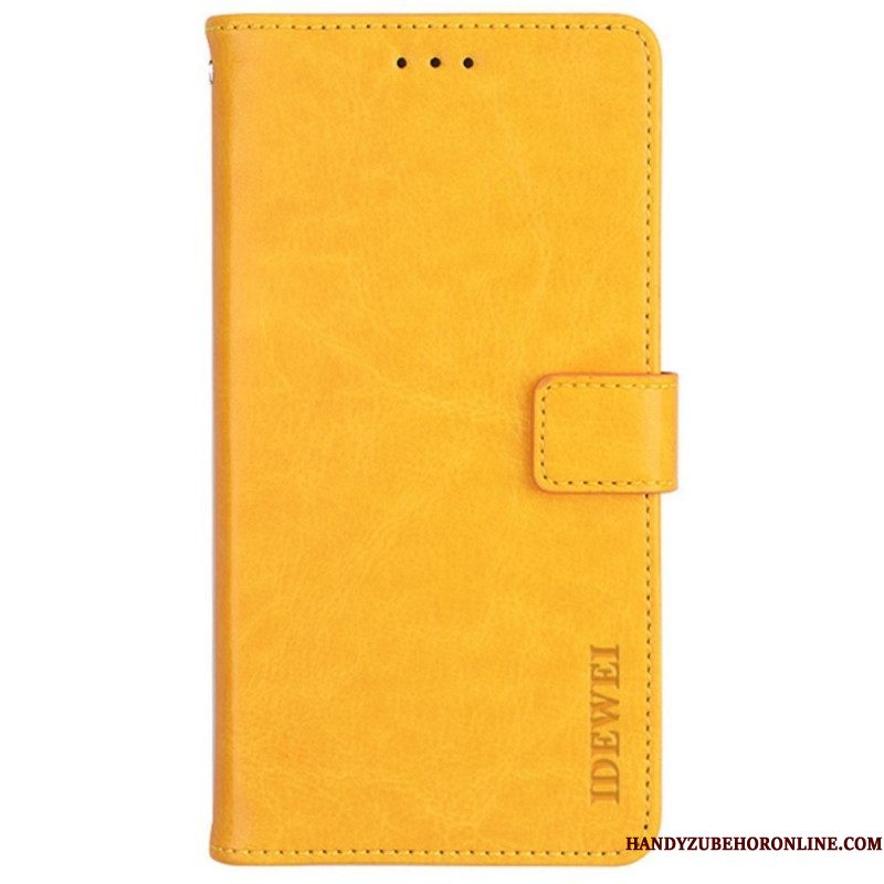 Folio-hoesje voor Samsung Galaxy M52 5G Imitatieleer Idewei