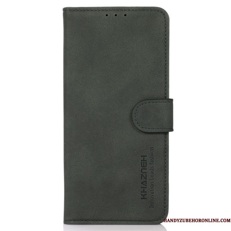 Folio-hoesje voor Samsung Galaxy M52 5G Khazneh Modieus Leereffect