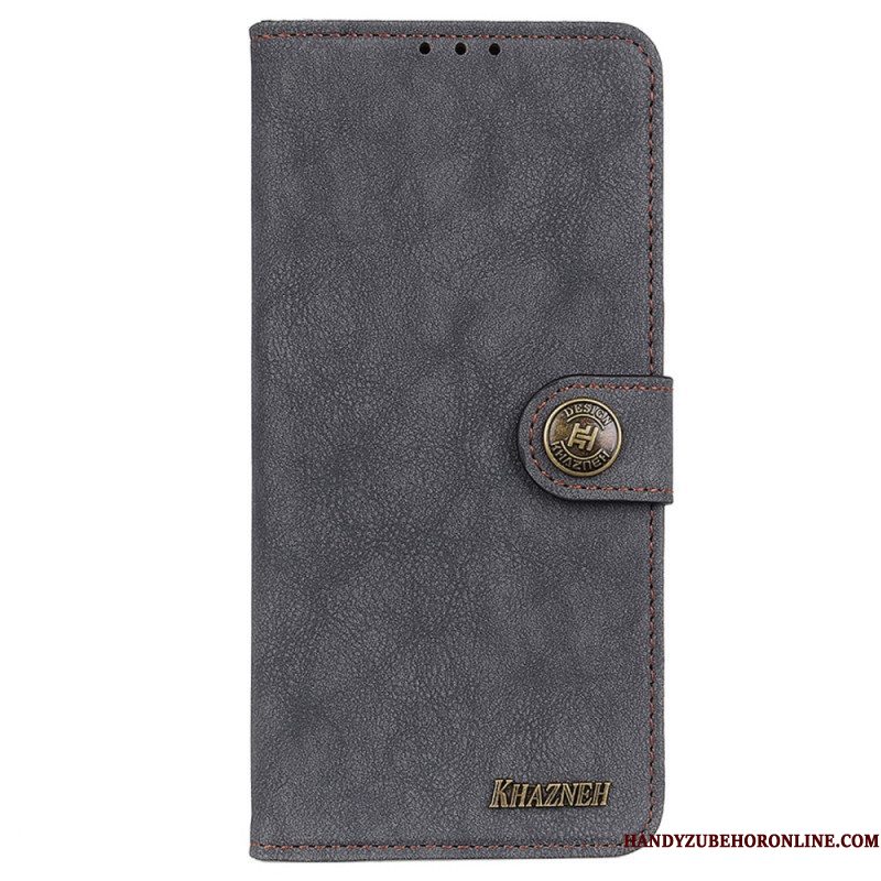 Folio-hoesje voor Samsung Galaxy M52 5G Khazneh Retro Splitleer