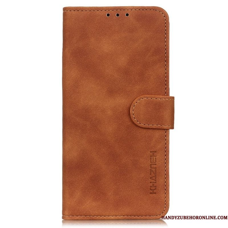 Folio-hoesje voor Samsung Galaxy M53 5G Khazneh Vintage Leereffect