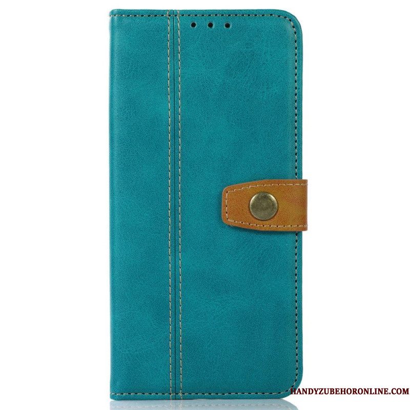 Folio-hoesje voor Samsung Galaxy M53 5G Vintage Riem