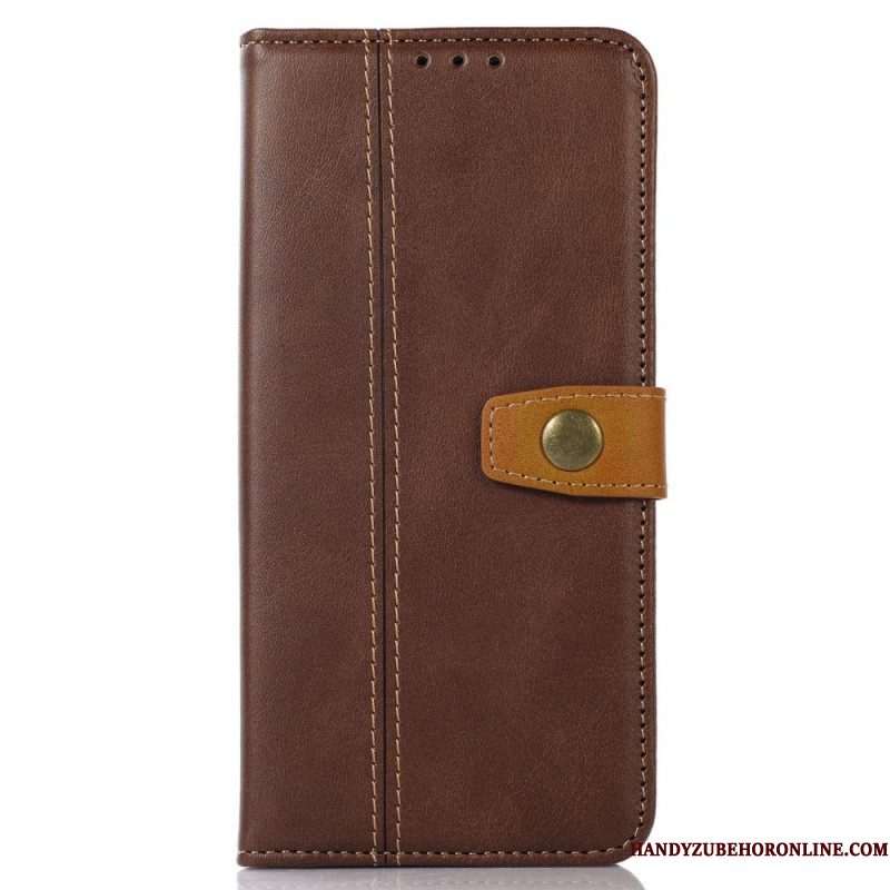 Folio-hoesje voor Samsung Galaxy M53 5G Vintage Riem