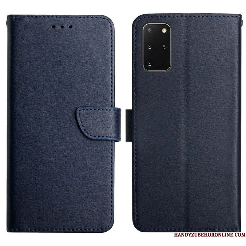 Folio-hoesje voor Samsung Galaxy S20 Plus / S20 Plus 5G Echt Nappaleer
