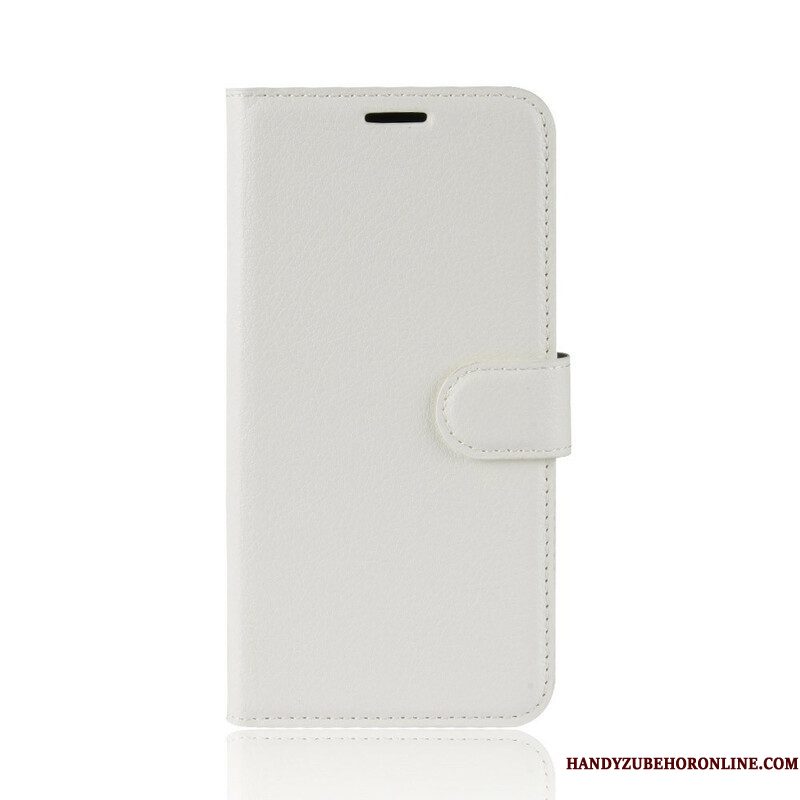 Folio-hoesje voor Samsung Galaxy S20 Plus / S20 Plus 5G Klassiek Lychee Kunstleer