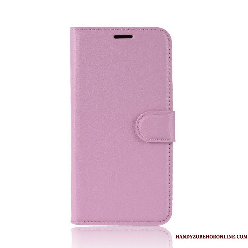 Folio-hoesje voor Samsung Galaxy S20 Plus / S20 Plus 5G Klassiek Lychee Kunstleer