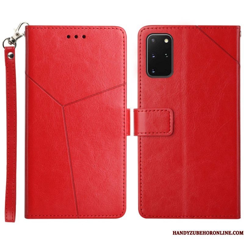 Folio-hoesje voor Samsung Galaxy S20 Plus / S20 Plus 5G Stijl Leer Geo Y Design