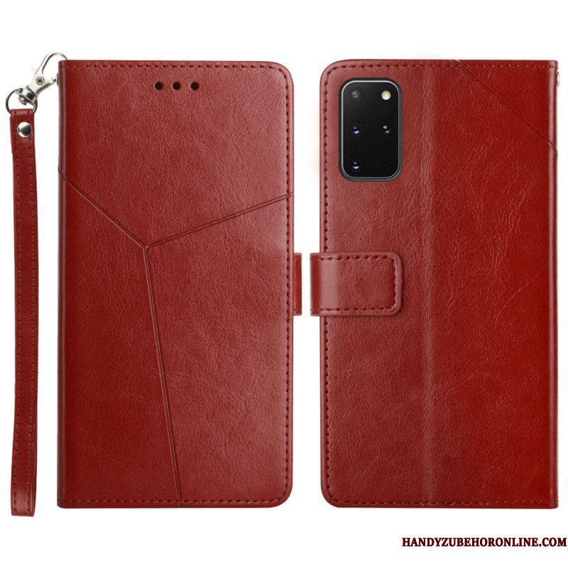 Folio-hoesje voor Samsung Galaxy S20 Plus / S20 Plus 5G Stijl Leer Geo Y Design