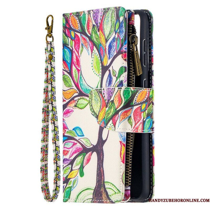 Folio-hoesje voor Samsung Galaxy S21 5G Boomzak Met Rits