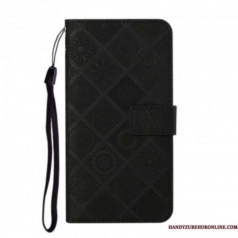 Folio-hoesje voor Samsung Galaxy S21 5G Tapijt Patroon