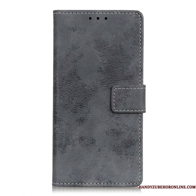 Folio-hoesje voor Samsung Galaxy S21 FE Vintage Leereffect