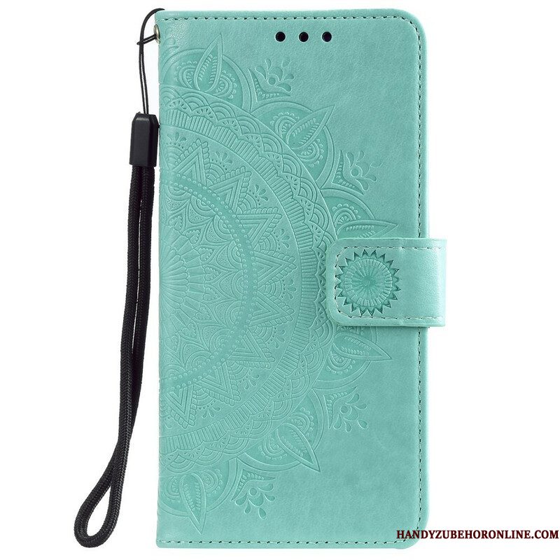 Folio-hoesje voor Samsung Galaxy S21 FE Zon Mandala