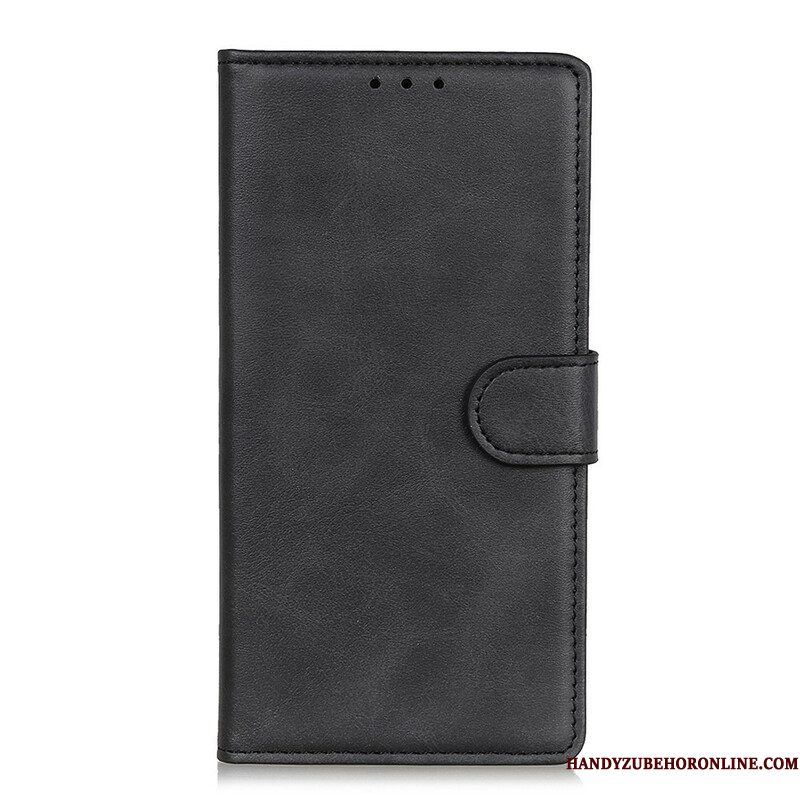 Folio-hoesje voor Samsung Galaxy S21 Plus 5G Retro Mat Leereffect