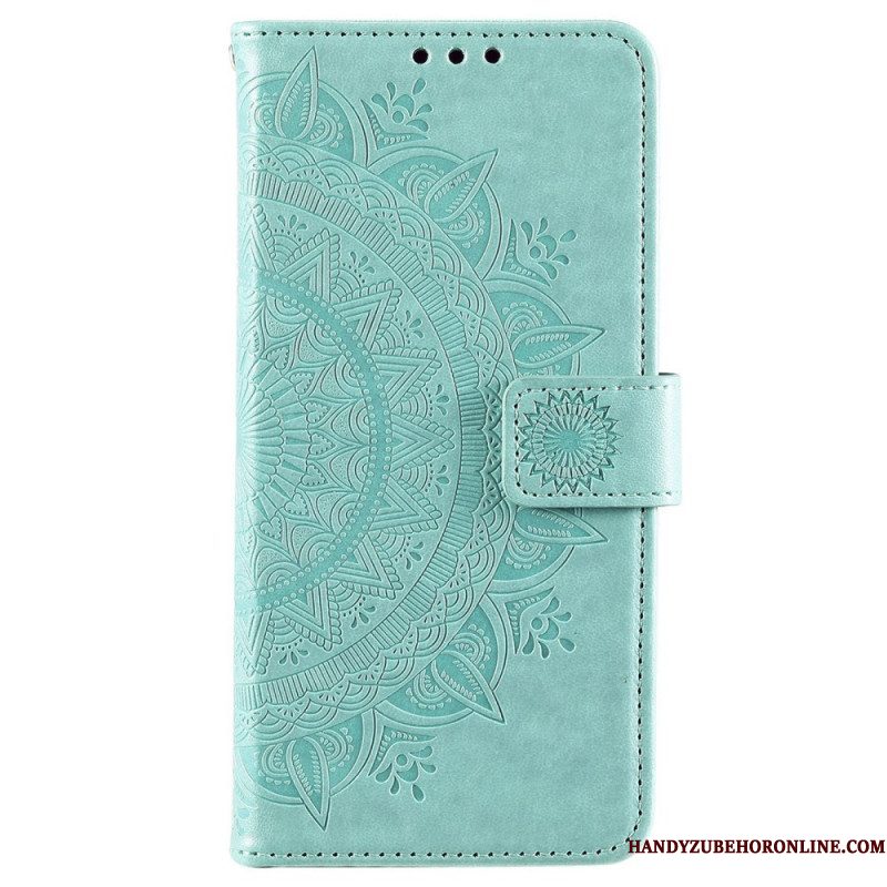 Folio-hoesje voor Samsung Galaxy S22 Plus 5G Zon Mandala