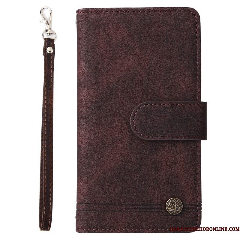 Folio-hoesje voor Samsung Galaxy S22 Ultra 5G Multifunctioneel Met Etui