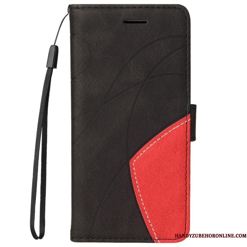 Folio-hoesje voor Samsung Galaxy S22 Ultra 5G Twee Toon