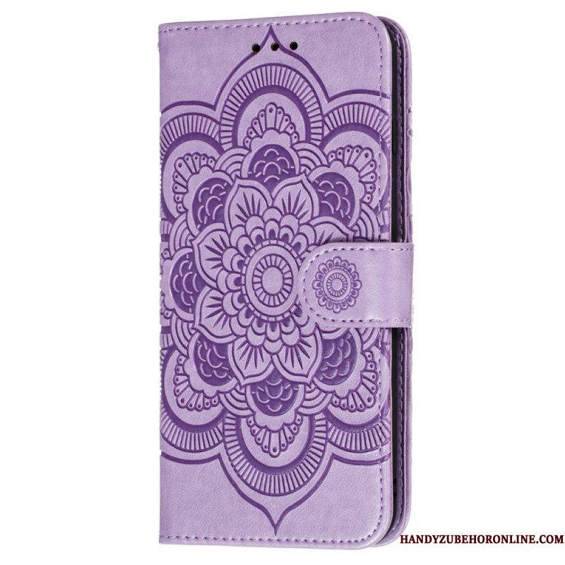 Folio-hoesje voor Samsung Galaxy S22 Ultra 5G Volledige Mandala