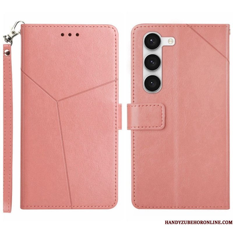 Folio-hoesje voor Samsung Galaxy S23 5G Met Ketting Y Strappy-ontwerp