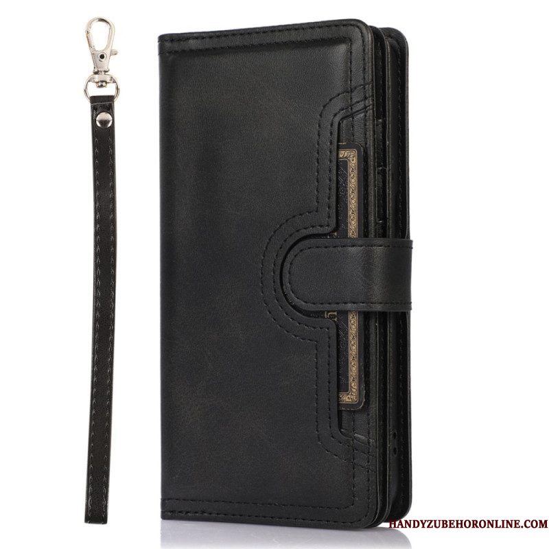Folio-hoesje voor Samsung Galaxy S23 5G Multi-kaarten En Voorvak