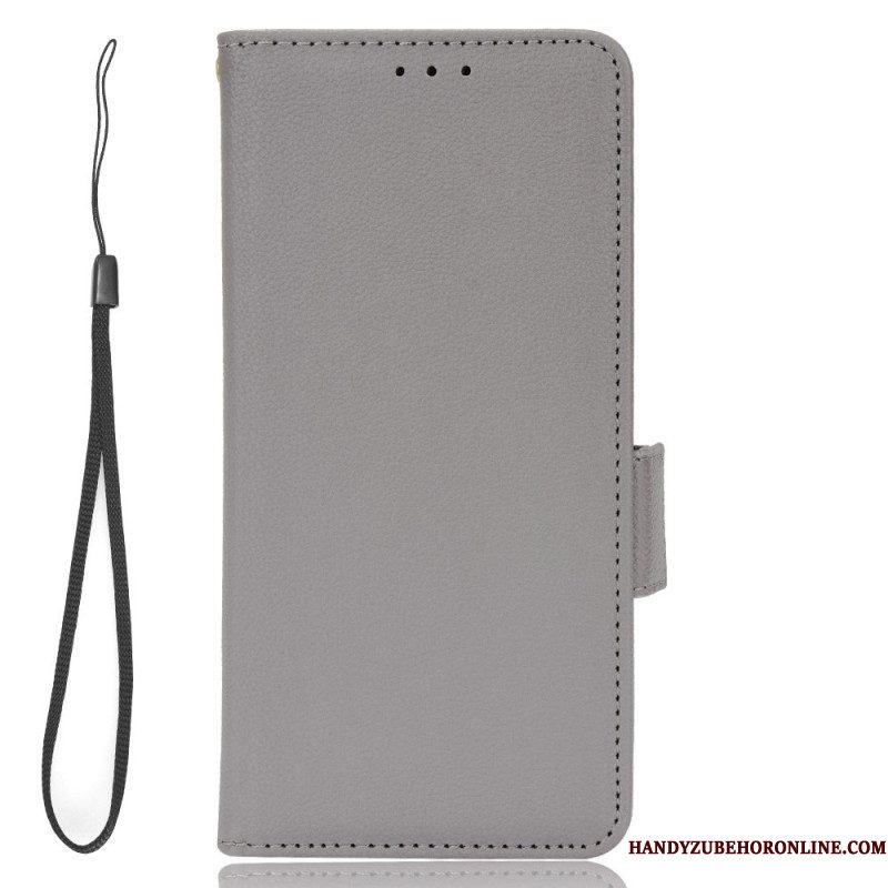 Folio-hoesje voor Samsung Galaxy S23 5G Ultradunne Dubbele Sluiting