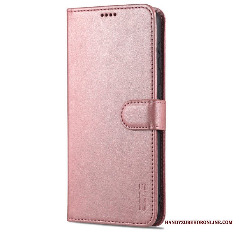 Folio-hoesje voor Samsung Galaxy S23 Plus 5G Azns Ledereffect