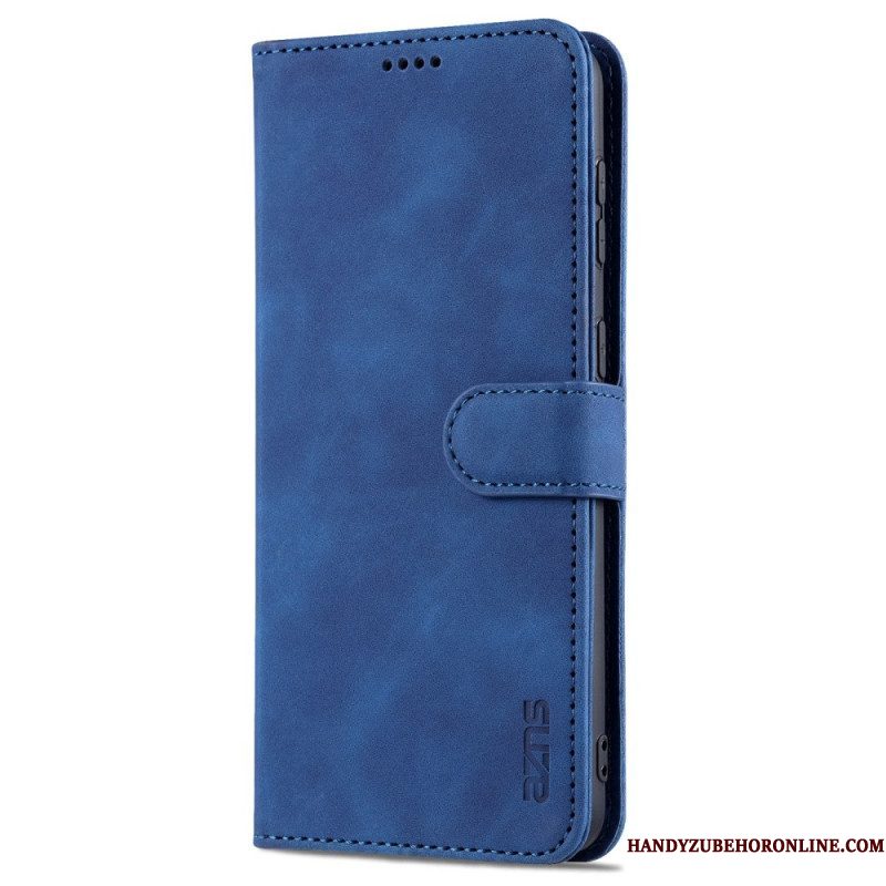 Folio-hoesje voor Samsung Galaxy S23 Plus 5G Azns Ledereffect