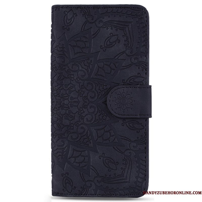 Folio-hoesje voor Samsung Galaxy S23 Plus 5G Met Ketting Stijlvolle Strappy Mandala