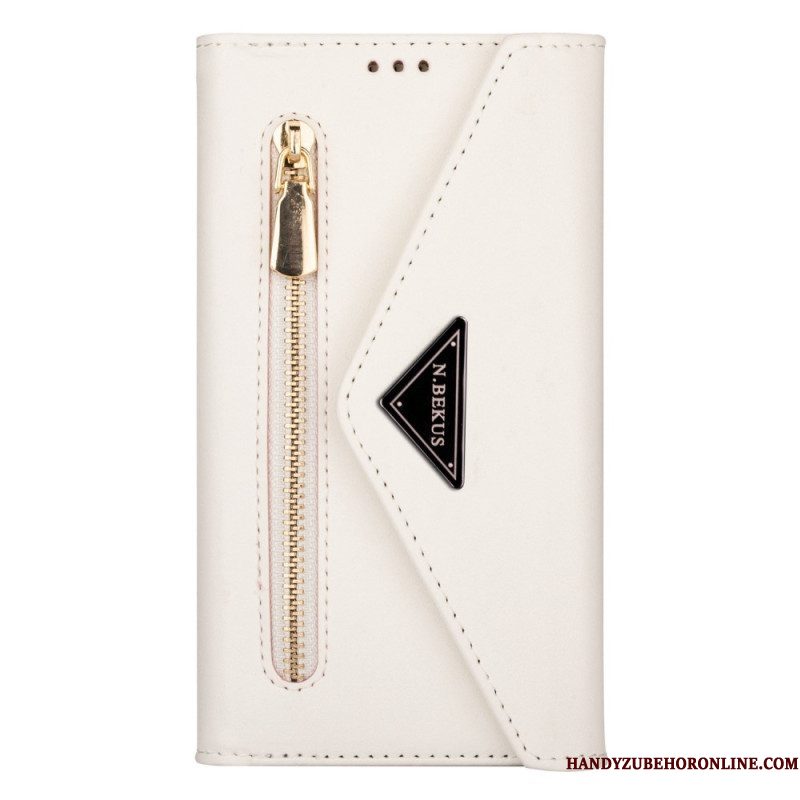 Folio-hoesje voor Samsung Galaxy S23 Ultra 5G Multi-kaarten Met Lanyard En Schouderband