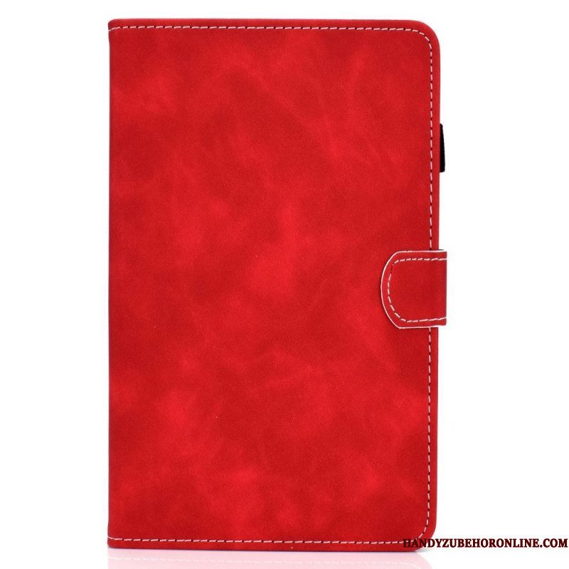 Folio-hoesje voor Samsung Galaxy Tab A8 (2021) Vintage Design Leereffect