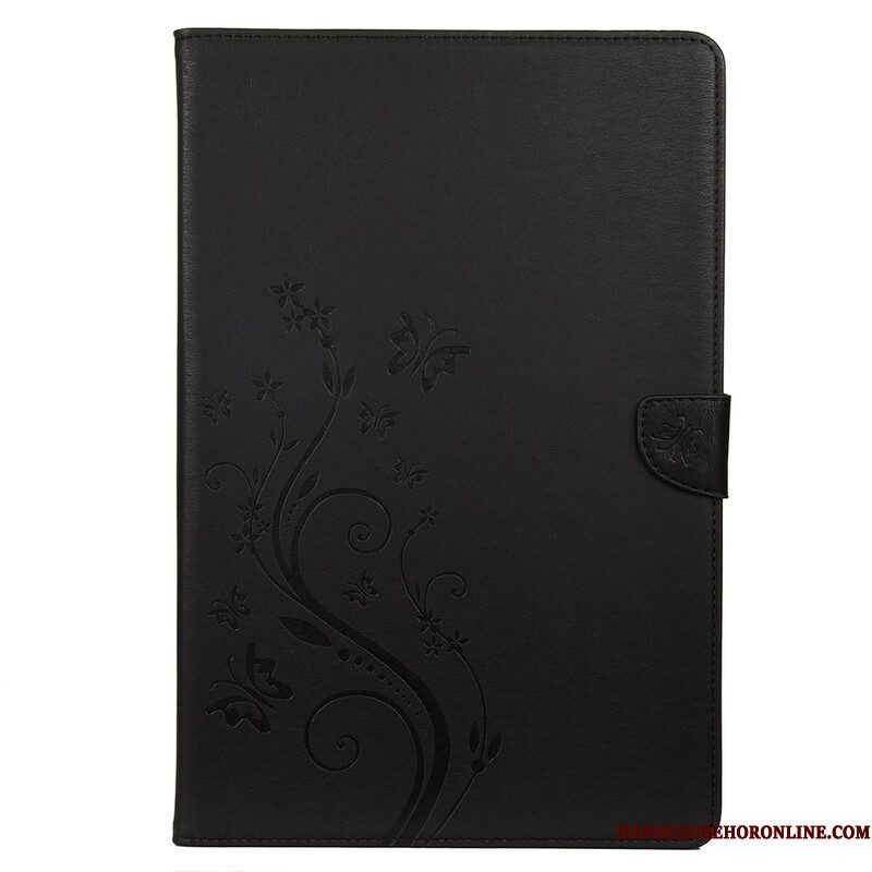 Folio-hoesje voor Samsung Galaxy Tab S8 Plus / Tab S7 Plus Bloemen Vlinders