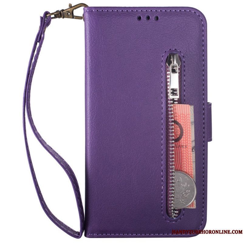 Folio-hoesje voor Samsung Galaxy Z Fold 3 5G Portemonnee Met Lanyard