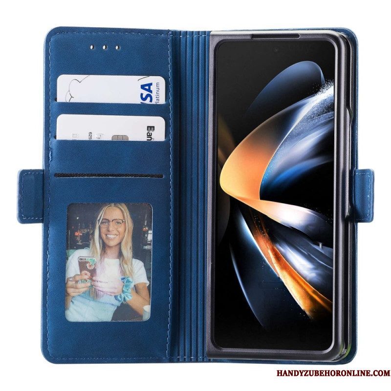 Folio-hoesje voor Samsung Galaxy Z Fold 4 Casedance Serie Waltz 001